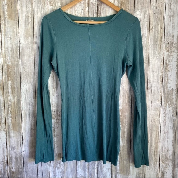 Free People Tops - Intimately Free People Waffle Knit Teal Thermal With Thumb Holes Women’s Large